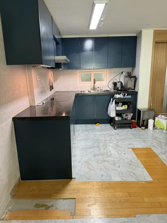 맞춤 하부장 제작 및 설치 시공 후 2